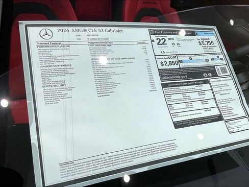 New 2026 Mercedes-Benz CLE 53 AMG 4MATIC Cabriolet image 13