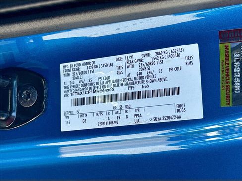 Used 2021 Ford F150 XL w/ Equipment Group 101A High image 30