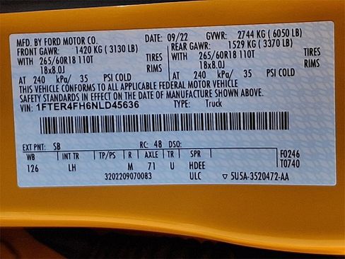 Certified 2022 Ford Ranger XLT w/ Equipment Group 302A High image 28