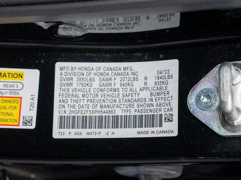 Certified 2023 Honda Civic Sport image 38