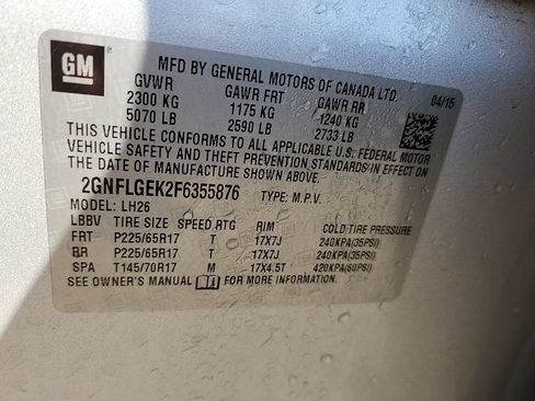 Used 2015 Chevrolet Equinox LT AWD/4WD image 39
