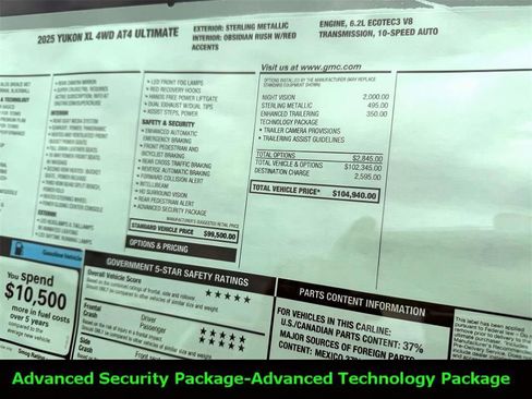 New 2025 GMC Yukon XL AT4 Ultimate image 8