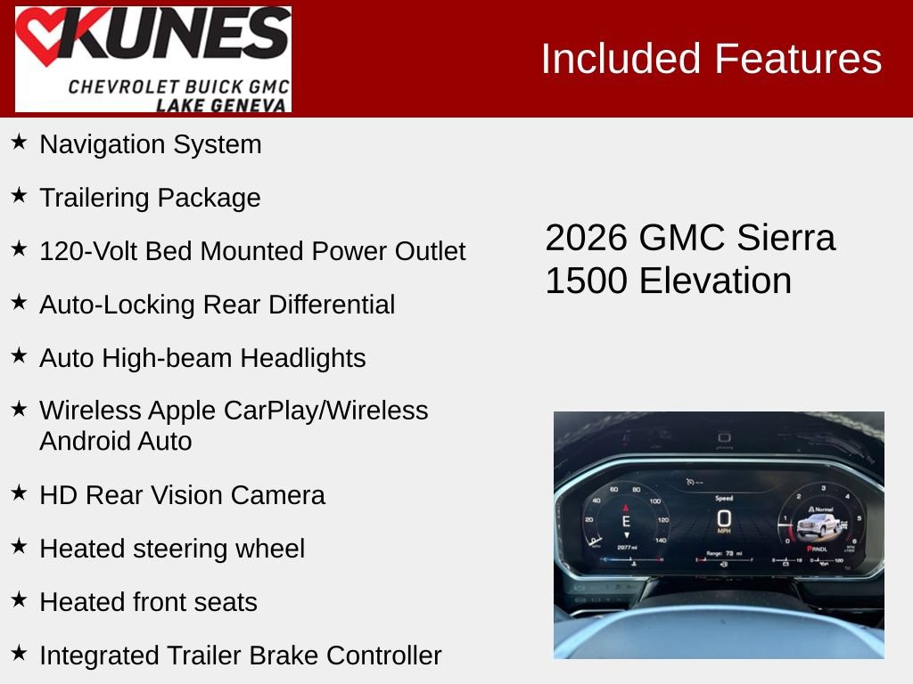 New 2026 GMC Sierra 1500 Elevation w/ Elevation Select Package AWD/4WD image 3