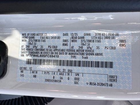 New 2025 Ford F150 Tremor w/ Equipment Group 402A High image 46