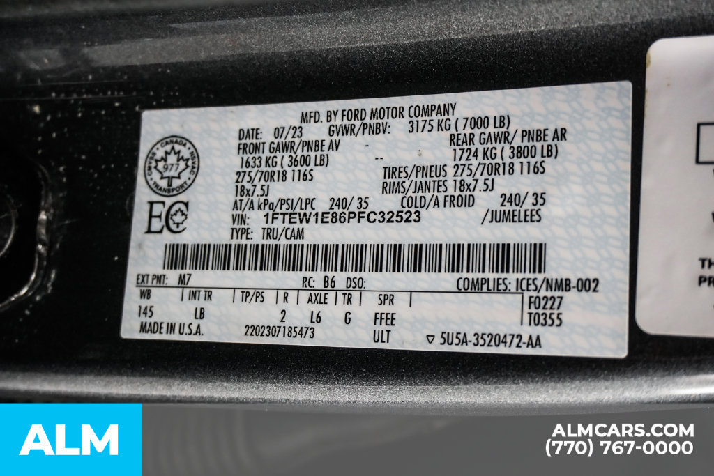 Used 2023 Ford F150 Tremor AWD/4WD image 57