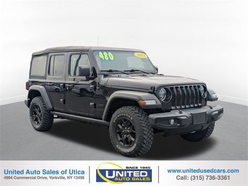 Used 2021 Jeep Wrangler Unlimited Willys image 1