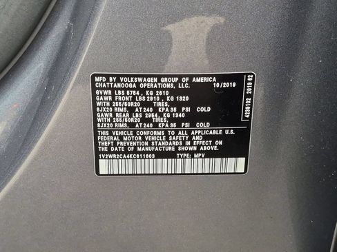 Used 2019 Volkswagen Atlas SE w/ Towing Package FWD image 30