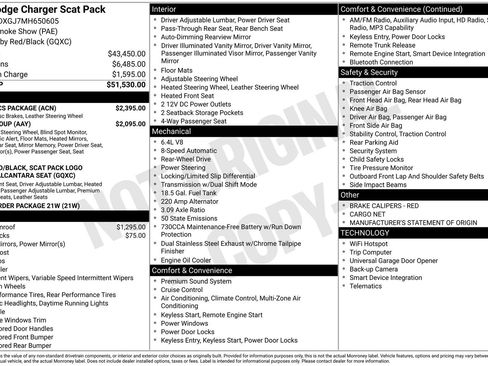 Used 2021 Dodge Charger Scat Pack w/ Dynamics Package RWD image 4