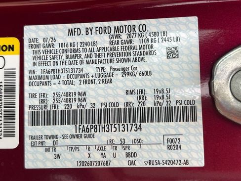 New 2026 Ford Mustang Premium RWD image 34