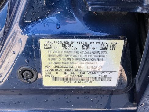 Used 2006 Nissan Sentra 1.8 S image 15