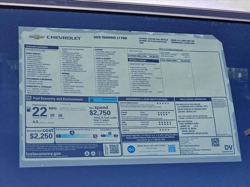 New 2026 Chevrolet Traverse LT w/ Midnight/Sport Edition FWD image 17