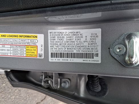 Certified 2024 Honda Civic LX image 27