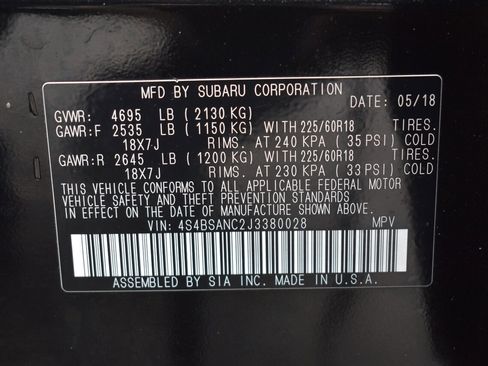 Used 2018 Subaru Outback 2.5i Limited image 35