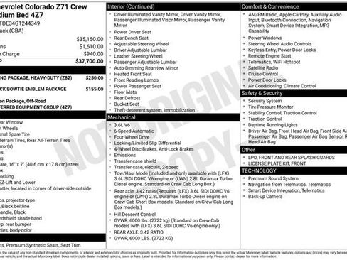 Used 2016 Chevrolet Colorado Z71 AWD/4WD image 31