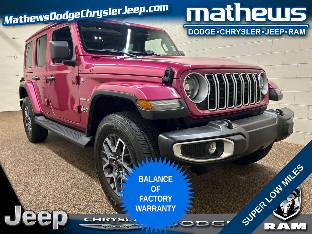 Used 2024 Jeep Wrangler Unlimited Sahara AWD/4WD image 1