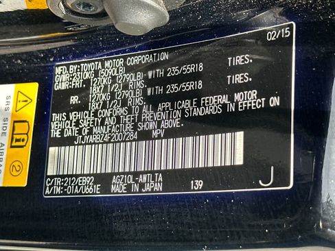 Used 2015 Lexus NX 200t F Sport w/ Navigation System Package FWD image 23