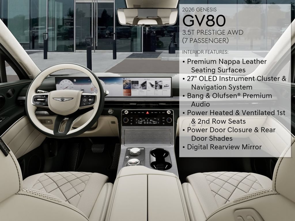 New 2026 Genesis GV80 3.5T Prestige AWD/4WD image 17