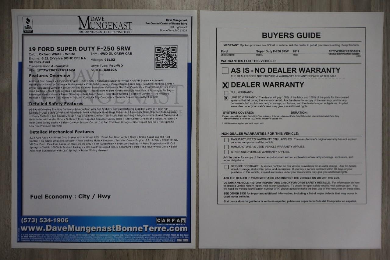 Used 2019 Ford F250 XL w/ Power Equipment Group AWD/4WD image 32