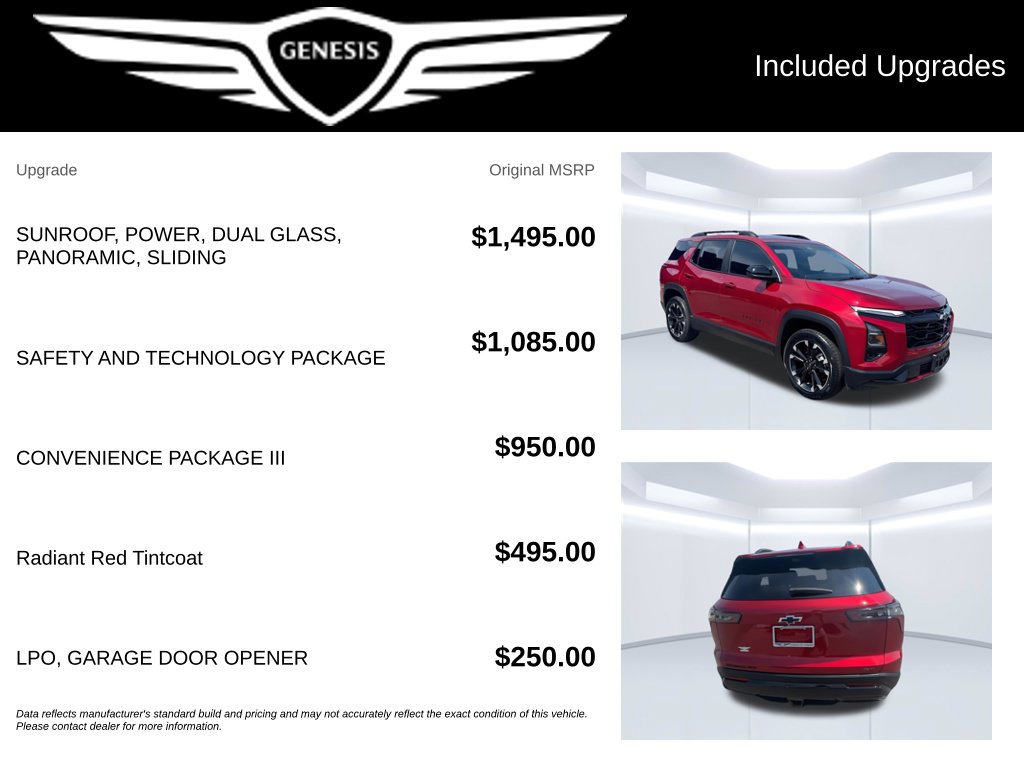Used 2025 Chevrolet Equinox RS w/ Safety and Technology Package AWD/4WD image 2