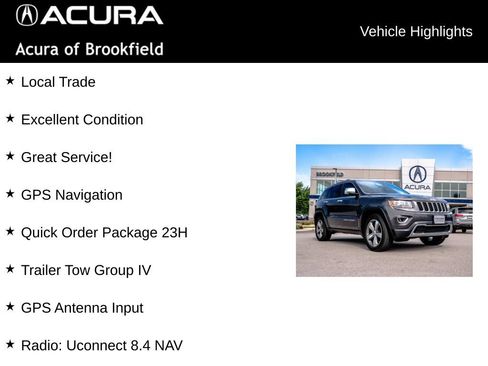 Used 2015 Jeep Grand Cherokee Limited w/ Trailer Tow Group IV AWD/4WD image 4