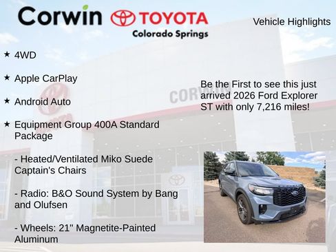 Used 2026 Ford Explorer ST AWD/4WD image 4