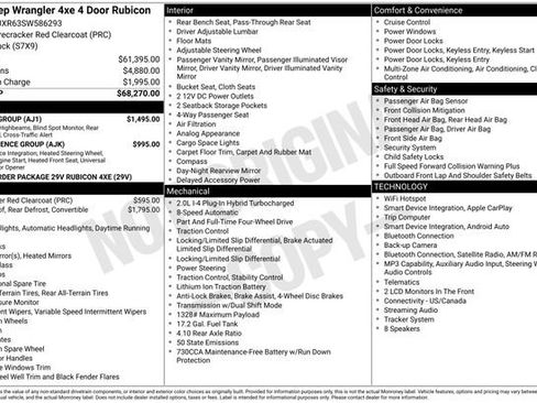 Used 2025 Jeep Wrangler Unlimited Rubicon 4xe w/ Safety Group image 2