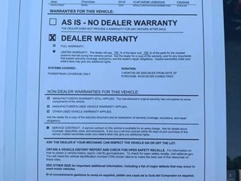 Used 2018 Jeep Cherokee Limited AWD/4WD image 31
