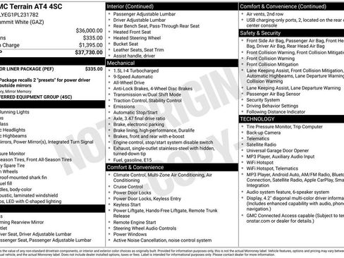 Used 2023 GMC Terrain AT4 w/ LPO, Floor Liner Package AWD/4WD image 6