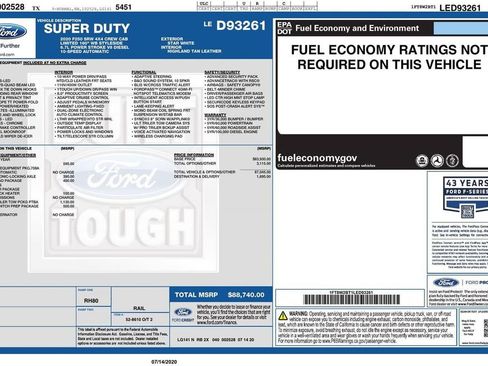 Used 2020 Ford F250 Limited image 51