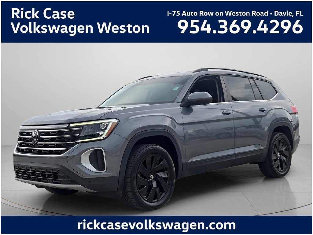 Certified 2024 Volkswagen Atlas SE w/ Black Wheel Package FWD image 1