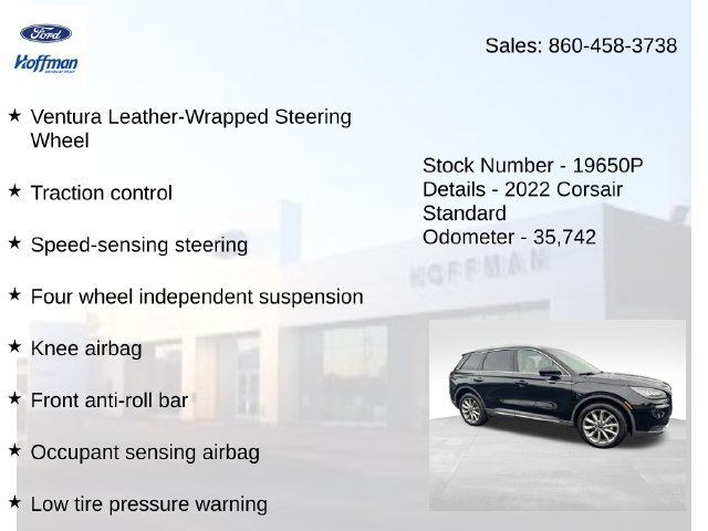 Certified 2022 Lincoln Corsair AWD w/ Premium Package image 30