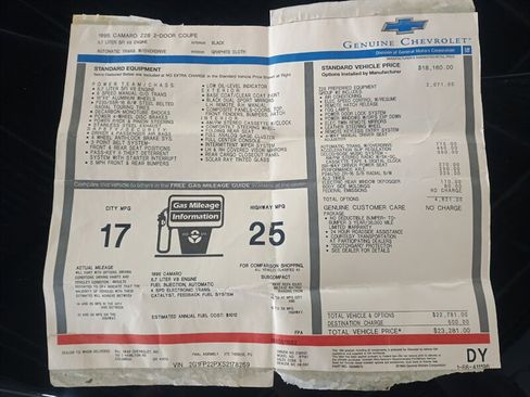 Used 1995 Chevrolet Camaro Z28 image 54