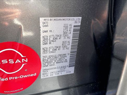 Certified 2024 Nissan Titan PRO-4X w/ Pro-4x Convenience Package AWD/4WD image 36