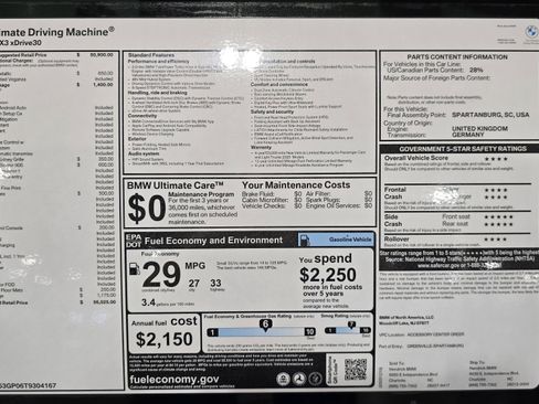 New 2026 BMW X3 xDrive30 w/ Convenience Package image 31