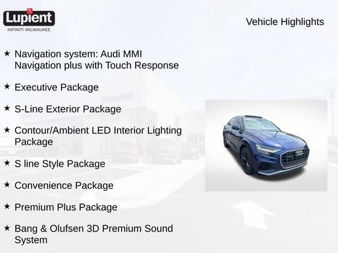 Used 2021 Audi Q8 Premium Plus w/ Premium Plus Package AWD/4WD image 2