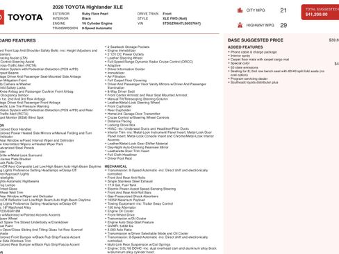 Used 2020 Toyota Highlander XLE image 4