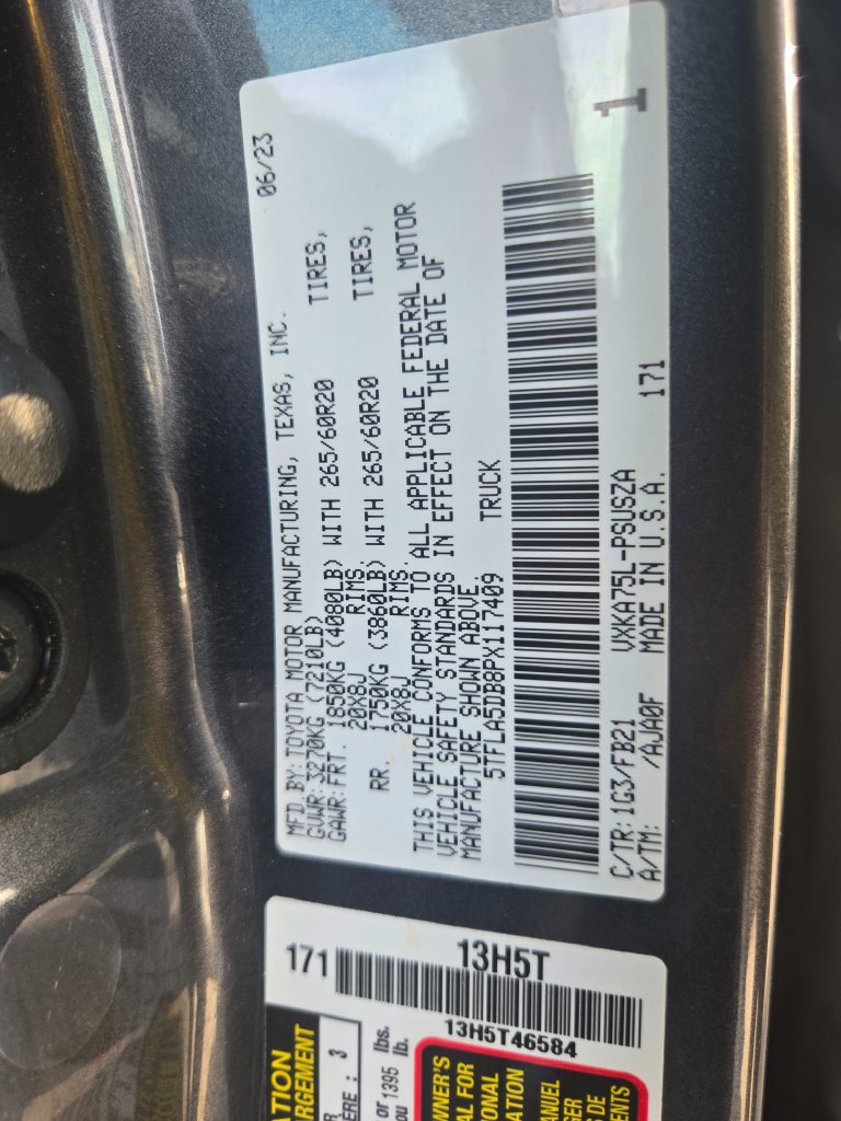 Used 2023 Toyota Tundra SR5 w/ TRD Sport Package AWD/4WD image 12
