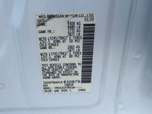 Used 2020 Nissan NV 3500 SL image 31