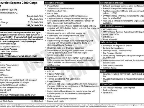 Used 2023 Chevrolet Express 2500 Extended RWD image 31