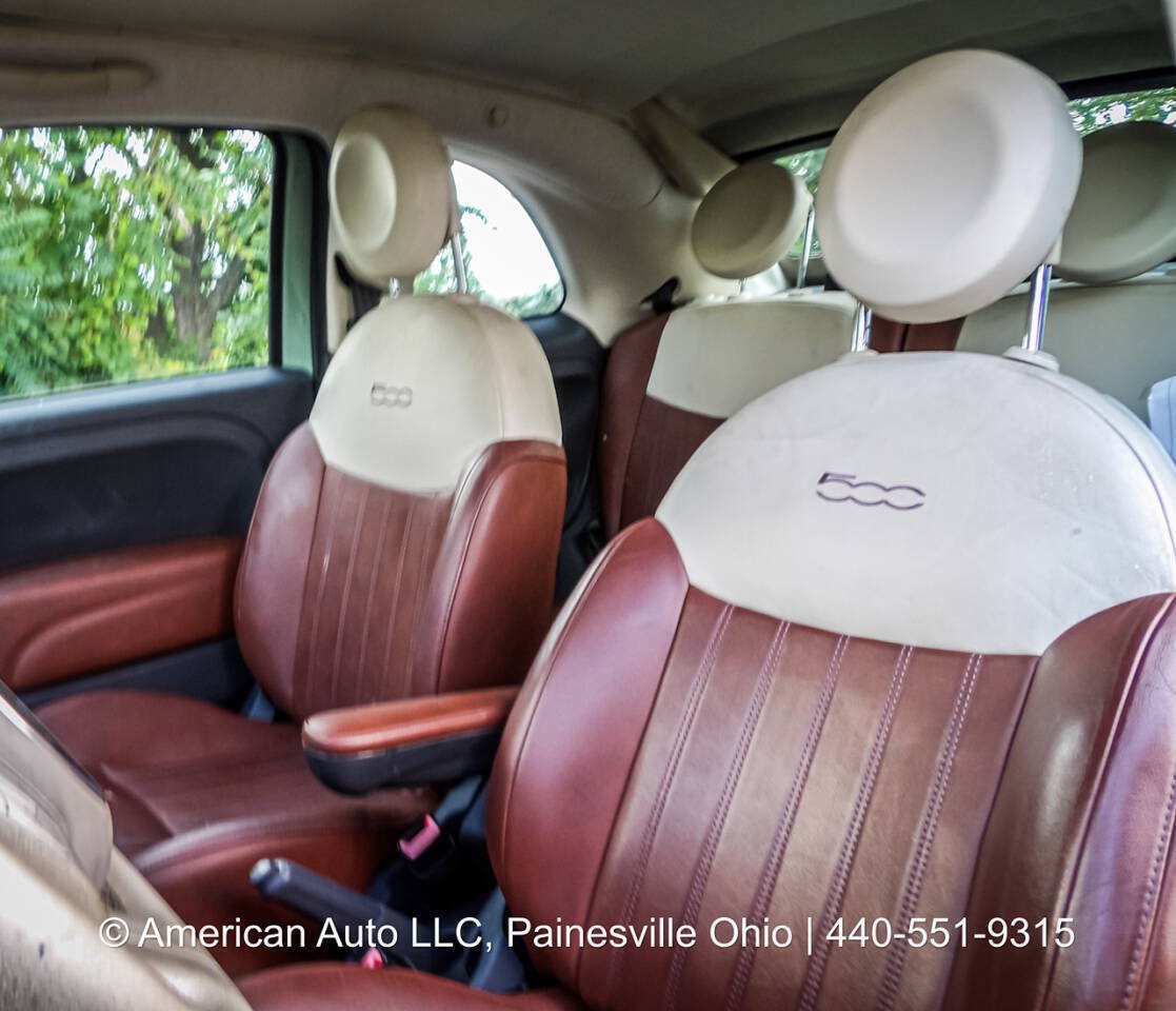 Used 2013 FIAT 500 Lounge w/ Luxury Leather Pkg FWD image 10