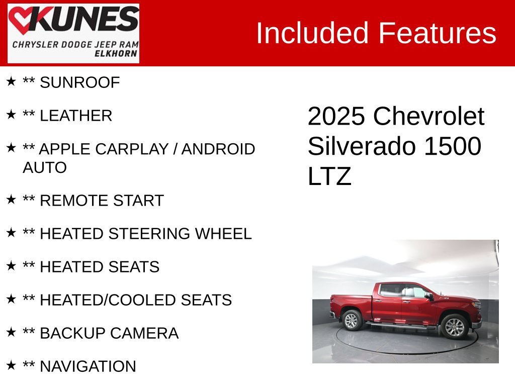 Used 2025 Chevrolet Silverado 1500 LTZ AWD/4WD image 2