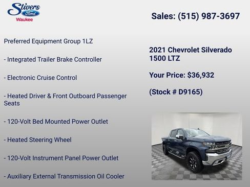 Used 2021 Chevrolet Silverado 1500 LTZ AWD/4WD image 28