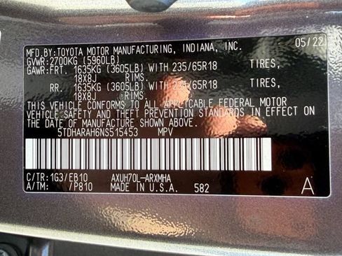 Used 2022 Toyota Highlander XLE FWD image 27