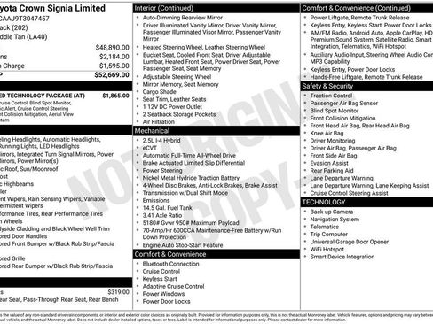 New 2026 Toyota Crown Signia w/ Advanced Technology Package AWD/4WD image 6