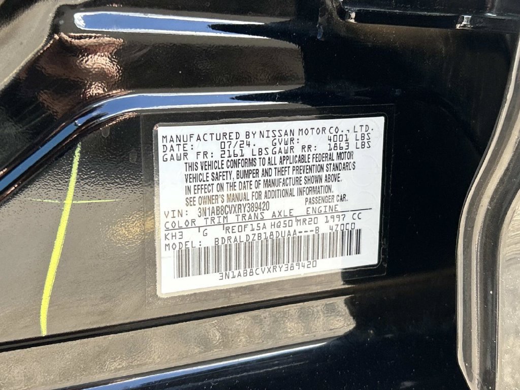 Certified 2024 Nissan Sentra SV w/ All-Weather Package FWD image 10