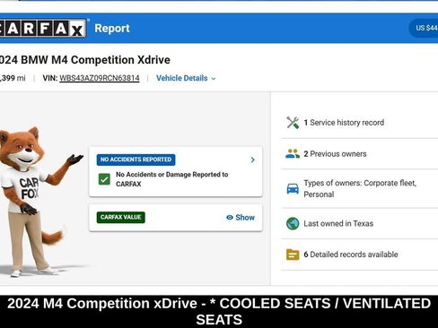 Used 2024 BMW M4 xDrive Competition w/ Executive Package image 9