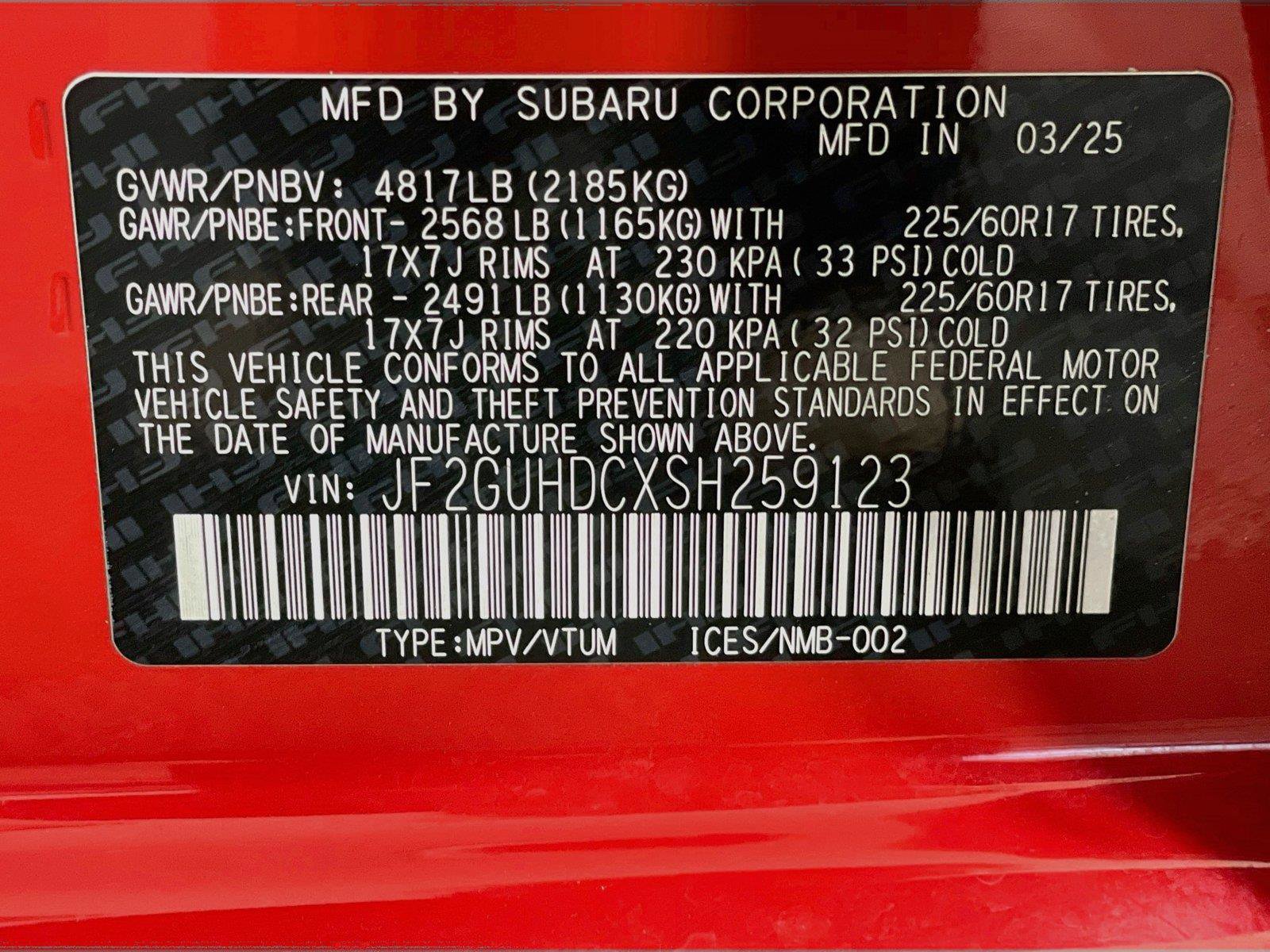 Certified 2025 Subaru Crosstrek 2.5i Premium w/ Convenience Package #2 AWD/4WD image 29
