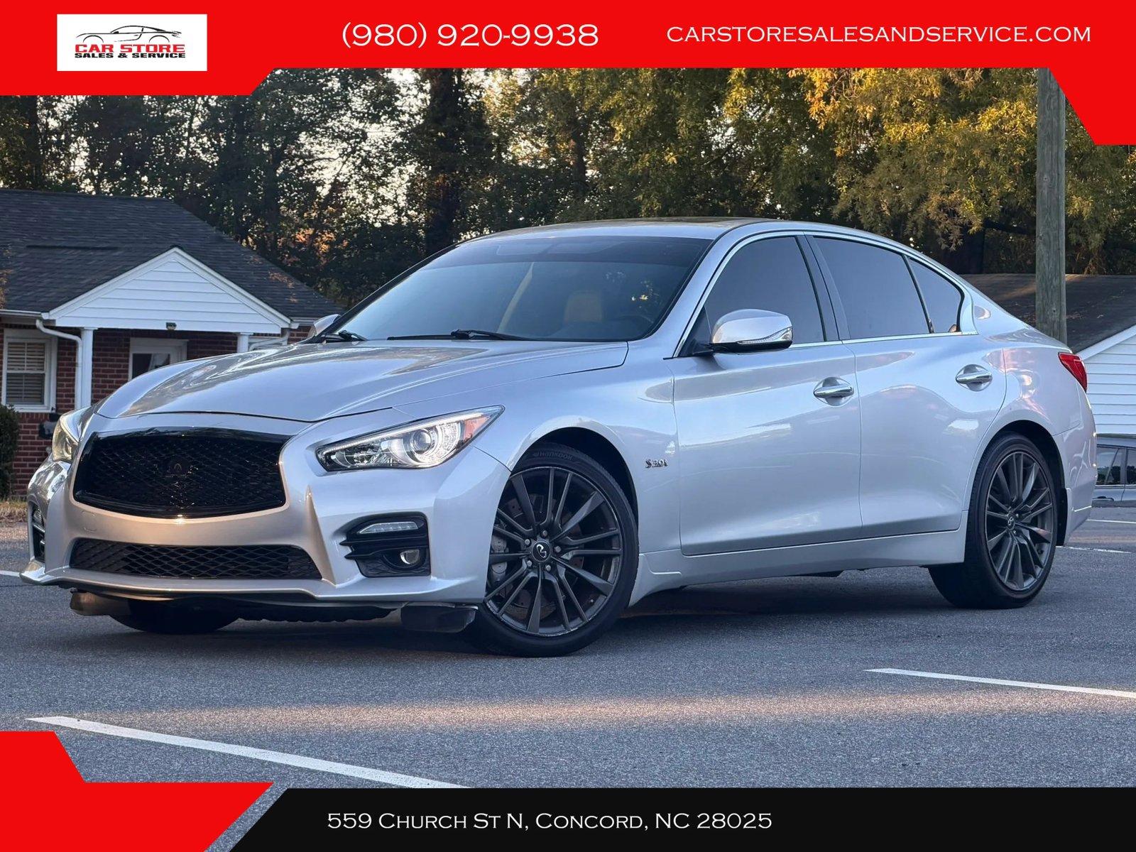 Used 2016 INFINITI Q50 Red Sport 400 AWD/4WD image 1