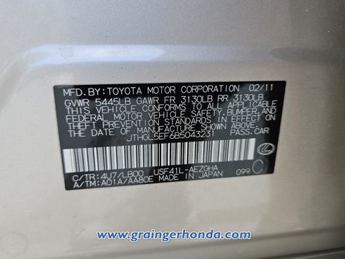 Used 2011 Lexus LS 460 L w/ Luxury Pkg RWD image 14