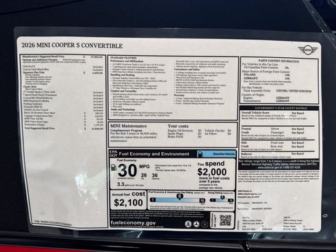 New 2026 MINI Cooper S FWD image 25
